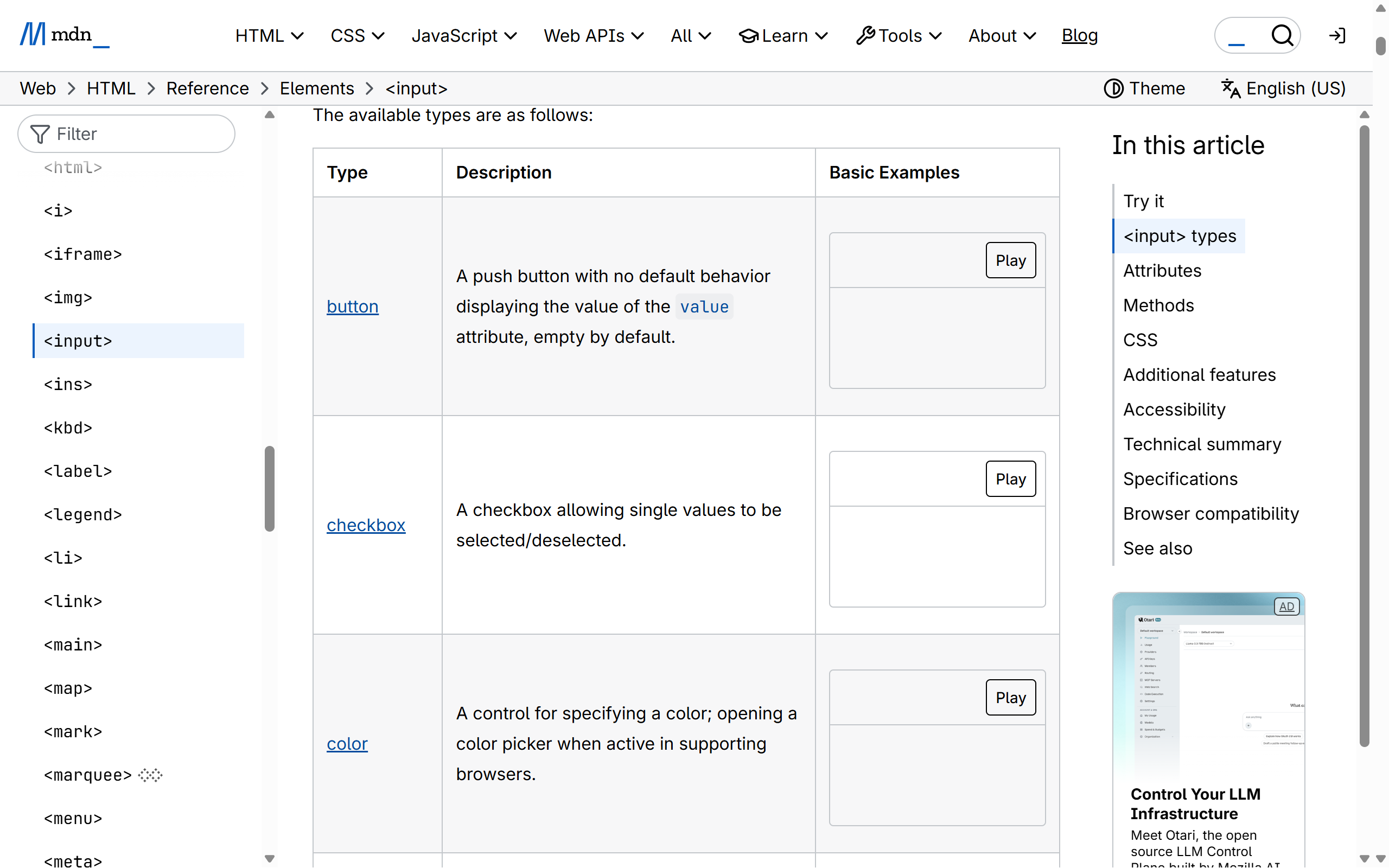 A documentation page as it exists on the vendor’s site, with its sidebar, version picker and “Try it” demo still around it